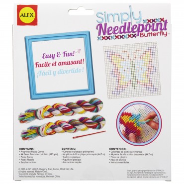 Alex Toys Craft Simply Needlepoint Butterfly Kit