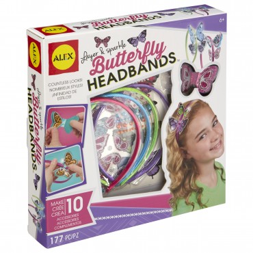 Alex Toys Layer And Sparkle Butterfly Headbands