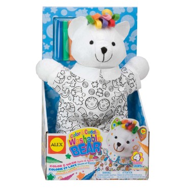 Alex Toys Color A Cuddle Washable Bear