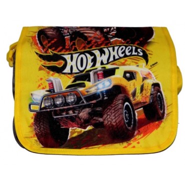 Hotwheels Printed Messenger Bag Yellow