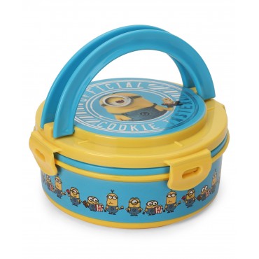 Minion Insulated Round Lunch Box Blue