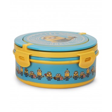 Minion Insulated Round Lunch Box Blue