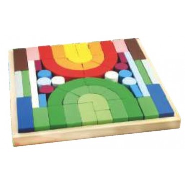 Wood O Plast Building Blocks Large 62 Blocks