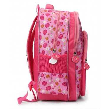 Peppa Pig Floral School Bag 14 inch Pink