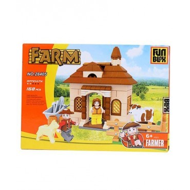 Fun Blox Farm Block Set Multicolor 168 Pieces