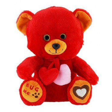 Jungly World Heartly Teddy Bear Red 10 inch