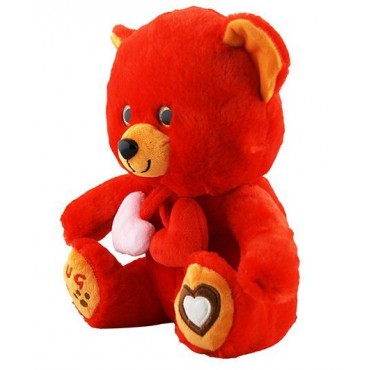 Jungly World Heartly Teddy Bear Red 10 inch