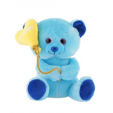 Jungly World Lovely Teddy Bear Blue 10 inch