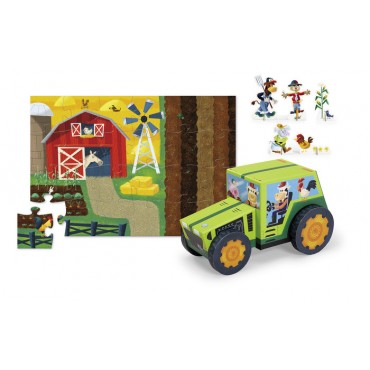 Crocodile Creek Tractor Puzzle & Play