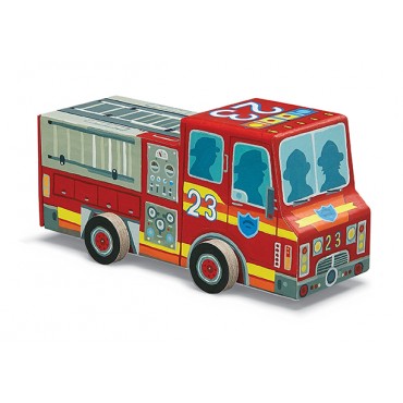 Crocodile Creek Fire Truck Vehicle Puzzle