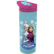 Disney Frozen Tritan Large Water Bottle 600ml Blue Pink