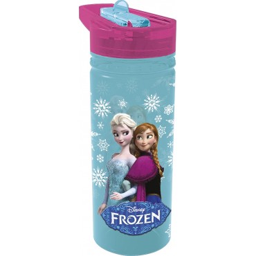 Disney Frozen Tritan Large Water Bottle 600ml Blue Pink