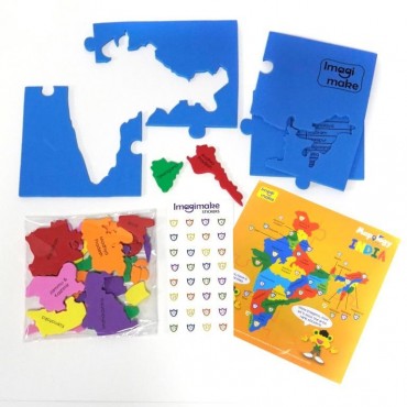 Imagimake States of India Map Puzzle with Indian States