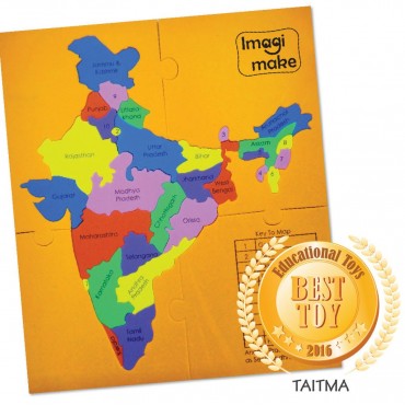 Imagimake States of India Map Puzzle with Indian States