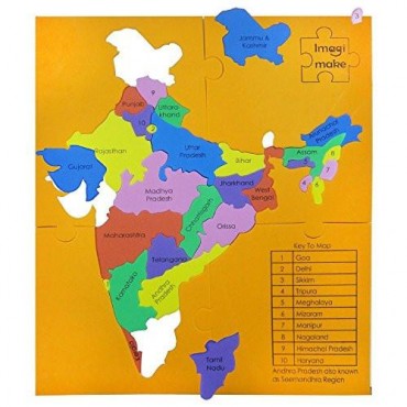 Imagimake States of India Map Puzzle with Indian States