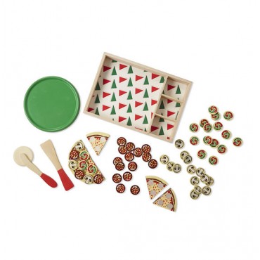 Melissa & Doug Pizza Party Wooden Play Food