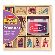 Melissa & Doug Wooden Stamp Set Princesses