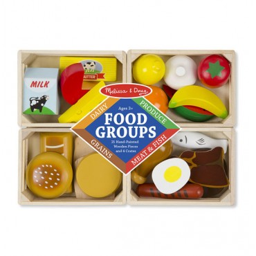 Melissa & Doug Food Groups Wooden Play Food