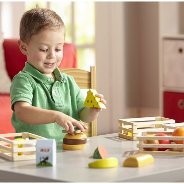 Melissa & Doug Food Groups Wooden Play Food