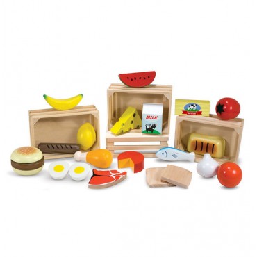 Melissa & Doug Food Groups Wooden Play Food