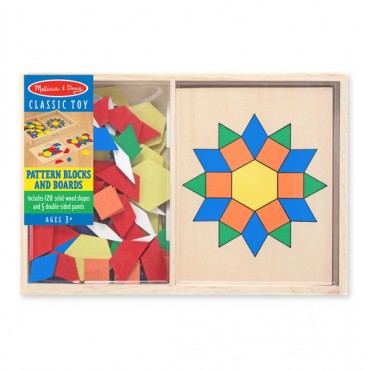 Melissa & Doug Pattern Blocks and Boards Classic Toy