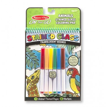 Melissa & Doug On the Go Stained Glass Animals