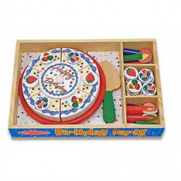 Melissa & Doug Birthday Party Wooden Play Food