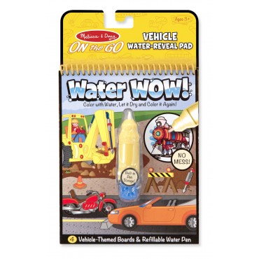 Melissa & Doug Water WOW Coloring Book Vehicles