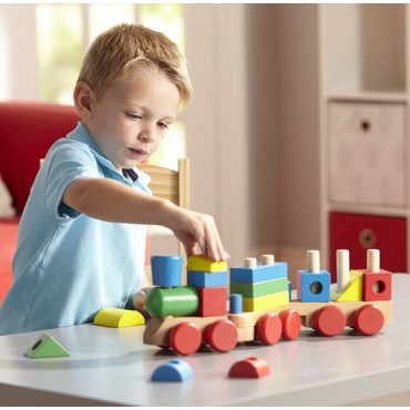 Melissa & Doug Stacking Train Toddler Toy