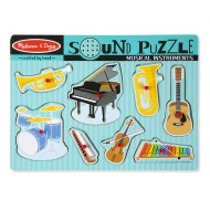 Melissa & Doug Musical Instruments Sound Puzzle 8 Pieces