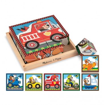 Melissa & Doug Vehicles Cube Puzzle