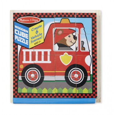 Melissa & Doug Vehicles Cube Puzzle