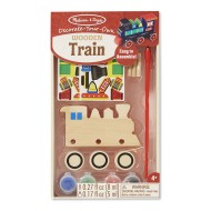 Melissa & Doug Decorate Your Own Wooden Train