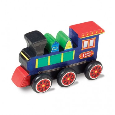 Melissa & Doug Decorate Your Own Wooden Train