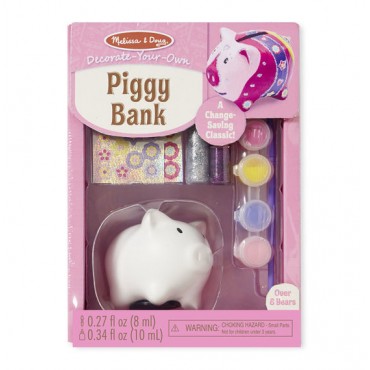 Melissa & Doug Decorate Your Own Piggy Bank