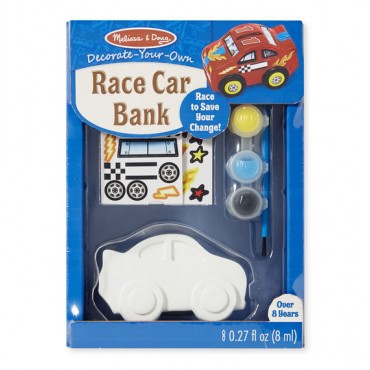 Melissa & Doug Decorate Your Own Race Car Bank