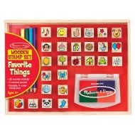 Melissa & Doug Wooden Favorite Things Stamp Set