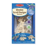 Melissa & Doug Decorate Your Own Wooden Scroll Designs Dinosaurs
