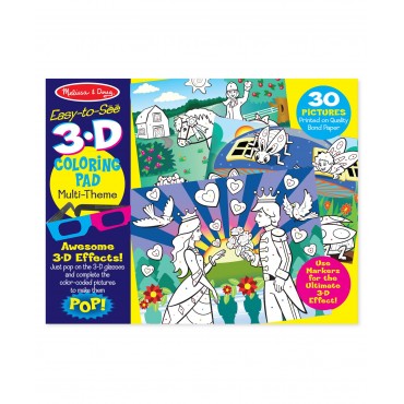 Melissa & Doug 3D Coloring Book Girl