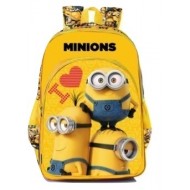 I Love Minions Yellow and Black School Bag 16 inch