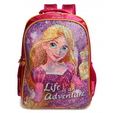 Disney Princess Reversible Sequence School Bag 16 inch Pink