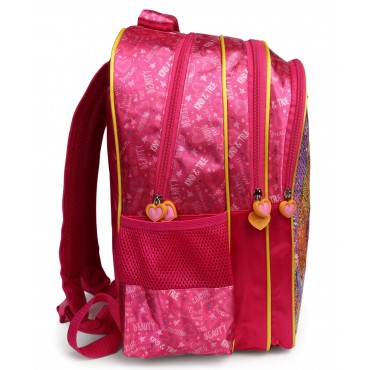 Disney Princess Reversible Sequence School Bag 16 inch Pink