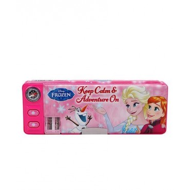 Disney Frozen 2 Button Pencil Box Pink