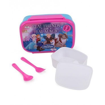 Disney Frozen Friends Magic Blue Lunch Box Pink