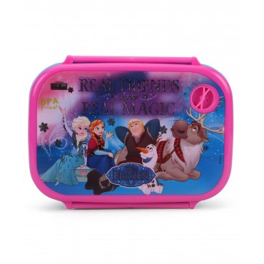 Disney Frozen Friends Magic Blue Lunch Box Pink