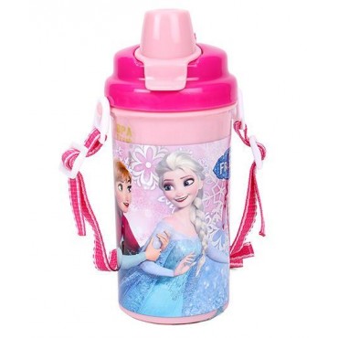 Disney Frozen Follow Ur Heart Pink Water Bottle 500 ml