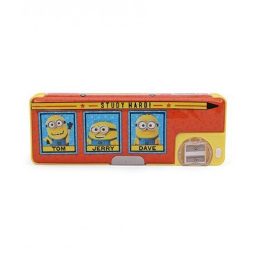 Minions Trio 1 Button Pencil Box