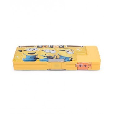 Minions 2 Button Pencil Box  Yellow