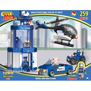 Best Lock Police HQ Block Set 259 Pieces