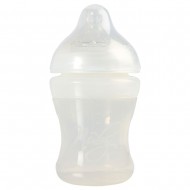 Nuby Silicone Bottle With Medium Flow Nipple 210ml